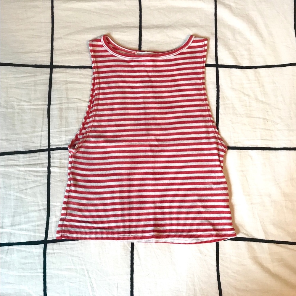 Striped Urban Outfitters Crop Top